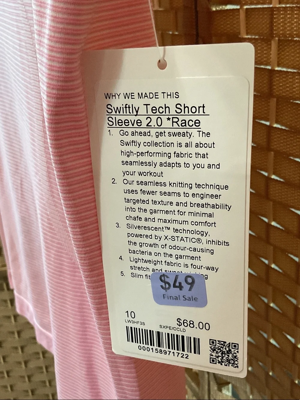 lululemon athletica light pink